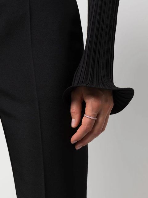 Swarovski round cut gem embellished ring - Silver - zdjęcie produktu nr 2