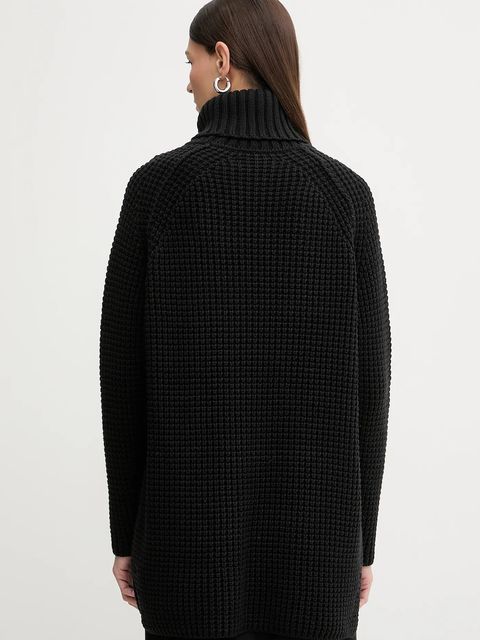 Marc O'Polo sweter damski kolor czarny ciepły z golfem 5000007659