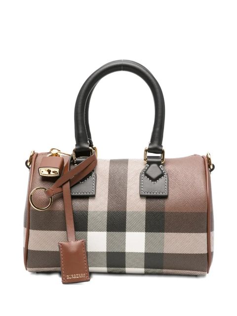 Burberry mini check padlock tote bag - Brown - zdjęcie produktu nr 1