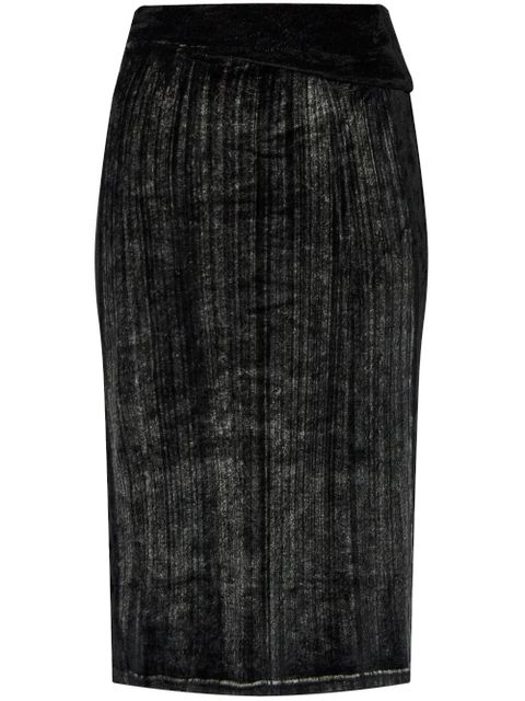 Diesel faded-effect pencil skirt - Black - zdjęcie produktu nr 1