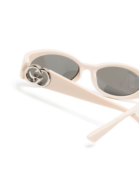 Gucci Eyewear oval-frame tinted-lenses sunglasses - Neutrals