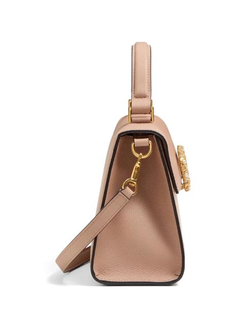 Valentino Garavani Vsling small handbag in grainy calfskin with jewel logo - Pink