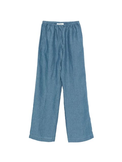 Róhe drawstring palazzo pants - Blue - zdjęcie produktu nr 1