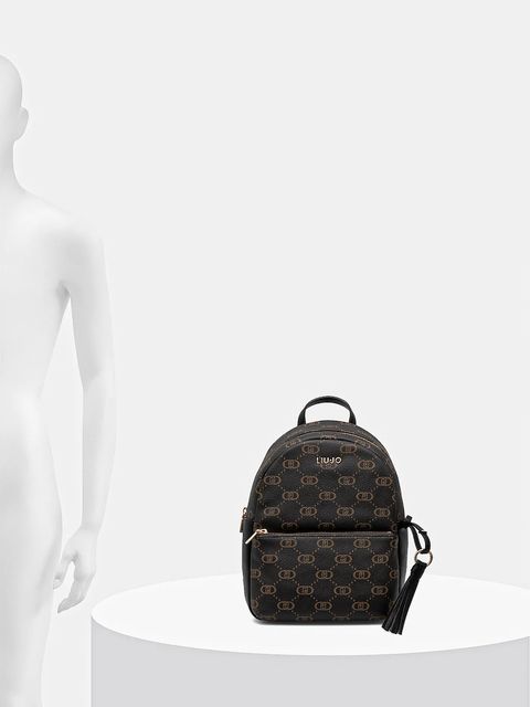 Liu Jo plecak damski kolor brązowy mały wzorzysty AF5186.E0053