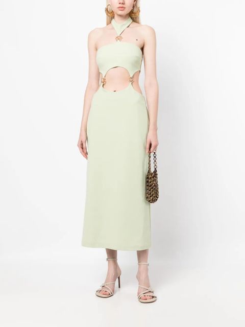 Cult Gaia Olivia halterneck cut-out dress - Green - zdjęcie produktu nr 2