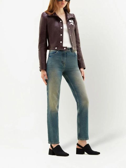 Courrèges Reedition vinyl jacket - Purple - zdjęcie produktu nr 2