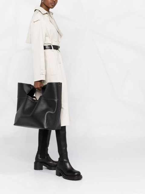 Alexander McQueen The Bow leather tote bag - Black - zdjęcie produktu nr 2