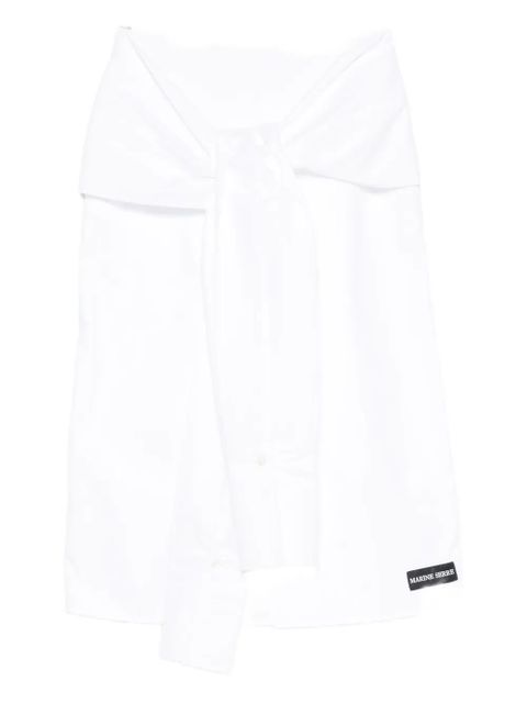 Marine Serre wrapped midi skirt - White - zdjęcie produktu nr 2