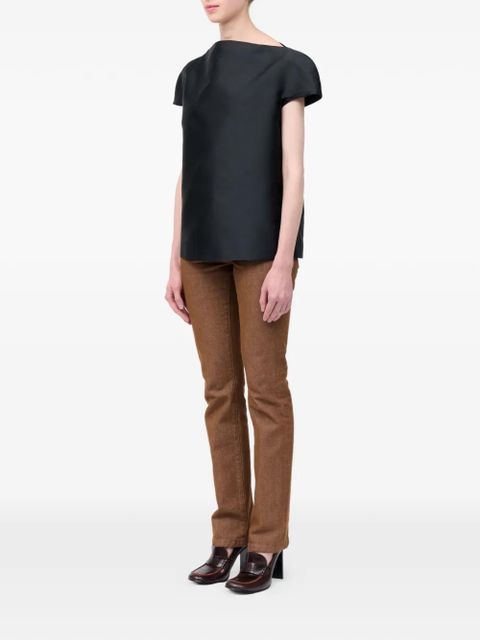 MM6 Maison Margiela cap-sleeve top - Black