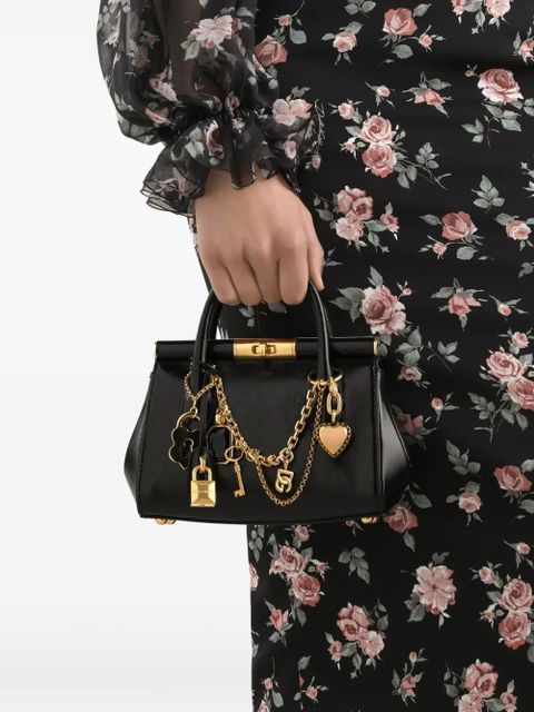 Dolce & Gabbana mini charm-detail tote bag - Black