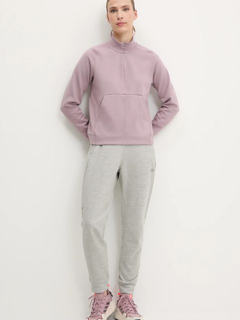 Helly Hansen bluza outdoorowa TECH SWEAT damska kolor fioletowy gładka 34501 - zdjęcie produktu nr 2