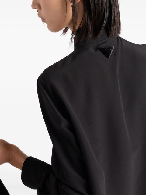 Prada bow-detail shirt - Black