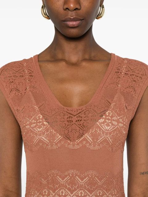 TWINSET knitted maxi dress - Brown