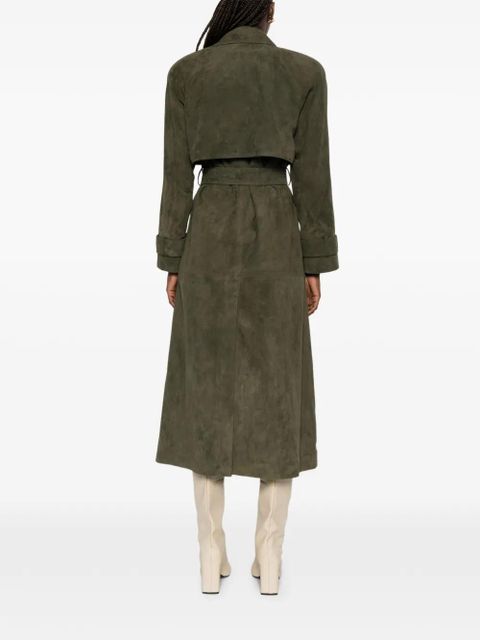 ducie Corrin double-breasted trench coat - Green