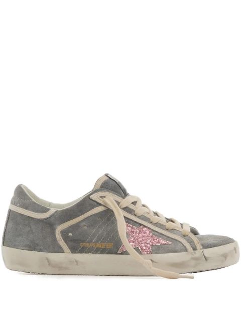 Golden Goose Super Star glitter-detail sneakers - Grey - zdjęcie produktu nr 1