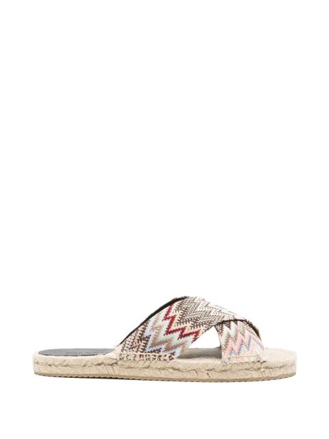 Missoni criss-cross patterned espadrilles - Neutrals - zdjęcie produktu nr 1