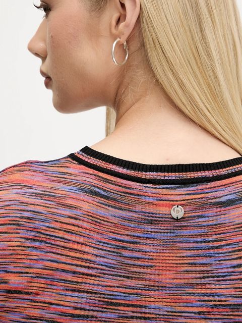 Desigual t-shirt AFRICA damski kolor pomarańczowy 25WWTF05