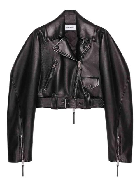 Givenchy cropped leather jacket - Black - zdjęcie produktu nr 1