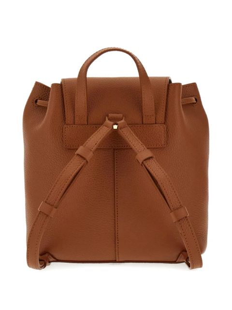 Ferragamo geometric-flap drawstring backpack - Brown - zdjęcie produktu nr 2