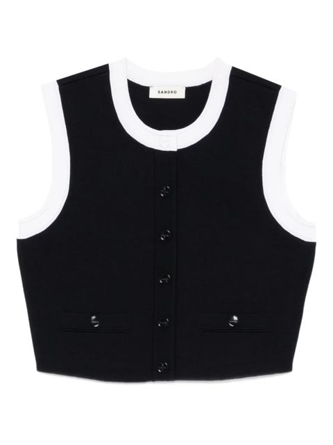 SANDRO sleeveless top - Blue - zdjęcie produktu nr 1