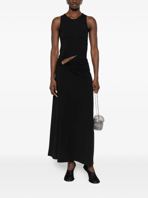 Rabanne ring-detail maxi dress - Black - zdjęcie produktu nr 2