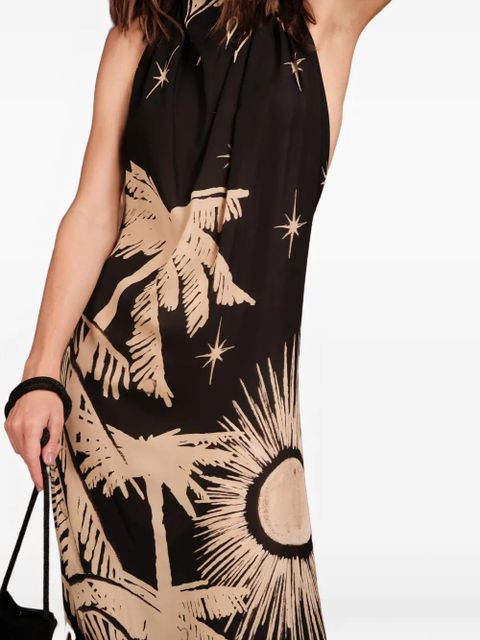 Johanna Ortiz Musical Flower printed maxi dress - Black