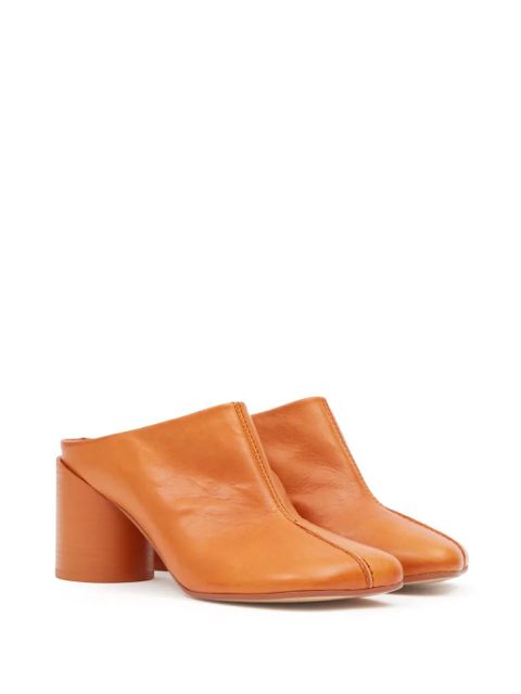 MM6 Maison Margiela anatomic-toe leather mules - Orange - zdjęcie produktu nr 2
