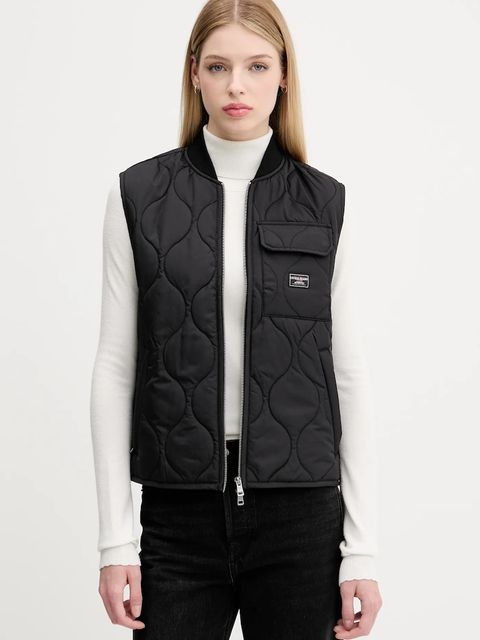 Guess Jeans bezrękawnik kolor czarny przejściowy W5YN76 WHG02 - zdjęcie produktu nr 1