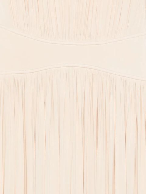 ZIMMERMANN pleated sleeveless midi dress - Neutrals