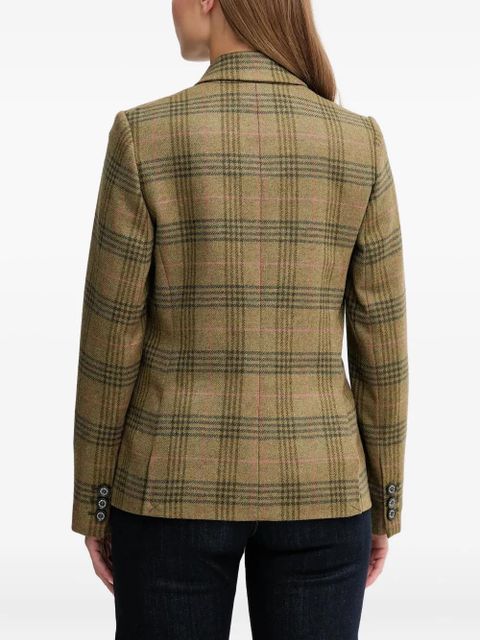 Barbour check-pattern blazer - Green