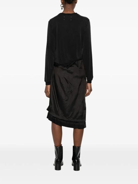Maison Margiela draped dress - Black