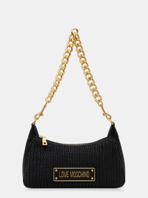 Love Moschino torebka skórzana kolor czarny JC4357PP0L - zdjęcie produktu nr 1