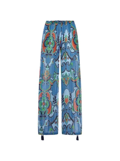 ETRO floral-print trousers - Blue - zdjęcie produktu nr 1