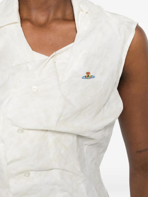 Vivienne Westwood signature Orb logo shirt - Neutrals