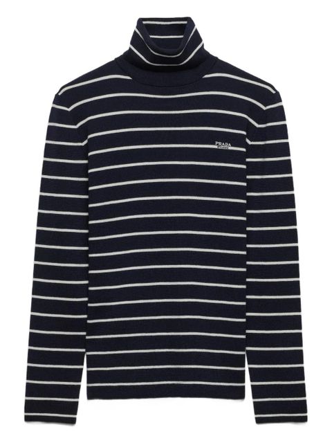Prada stripe wool sweater - Blue - zdjęcie produktu nr 1