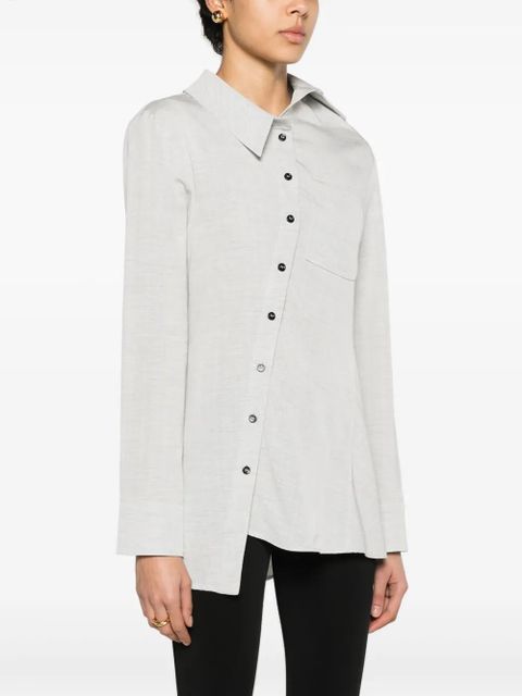 Jacquemus La chemise Pablo asymmetric shirt - Grey