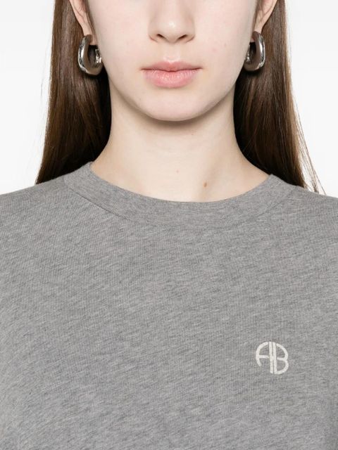 ANINE BING Wagner logo-detail T-shirt - Grey