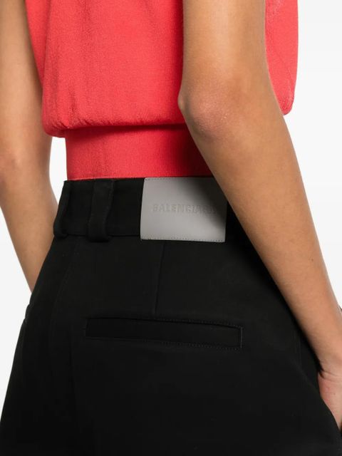 Balenciaga inverted-pleat trousers - Black