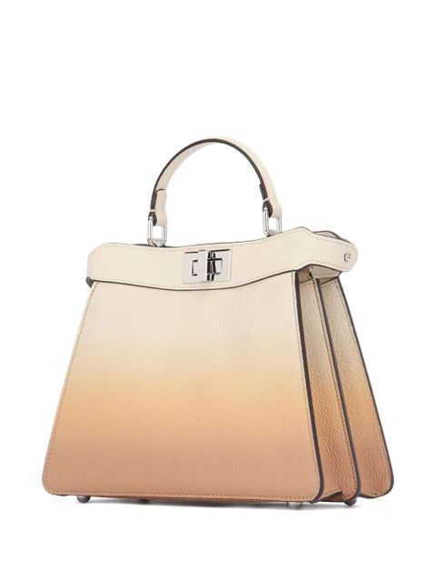 FENDI small Peekaboo gradient-effect tote bag - Neutrals