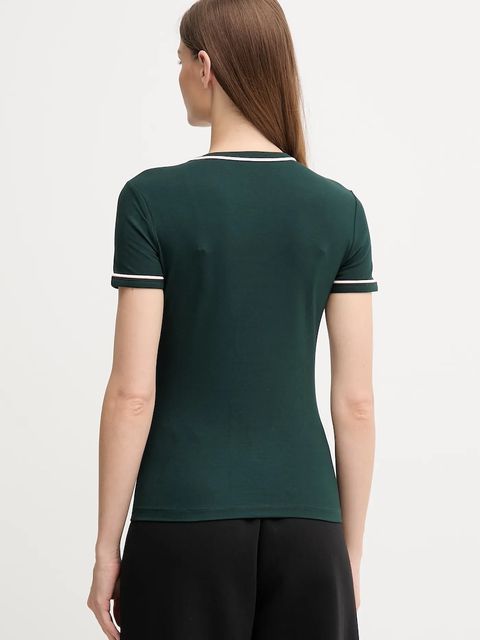 Lacoste t-shirt damski kolor zielony TF5289
