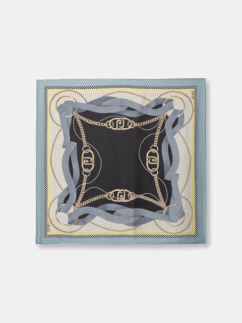 Liu Jo chusta damska kolor niebieski wzorzysta 2A6055 T2745 - zdjęcie produktu nr 1