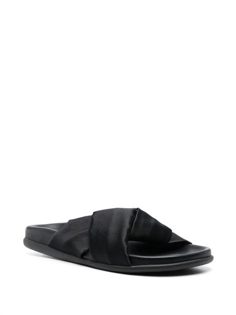 Ancient Greek Sandals Whitney satin slides - Black