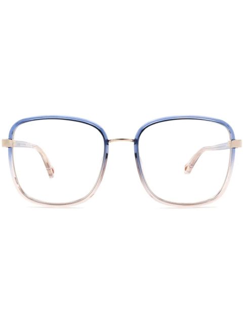 Chloé Eyewear square-frame glasses - Blue - zdjęcie produktu nr 1