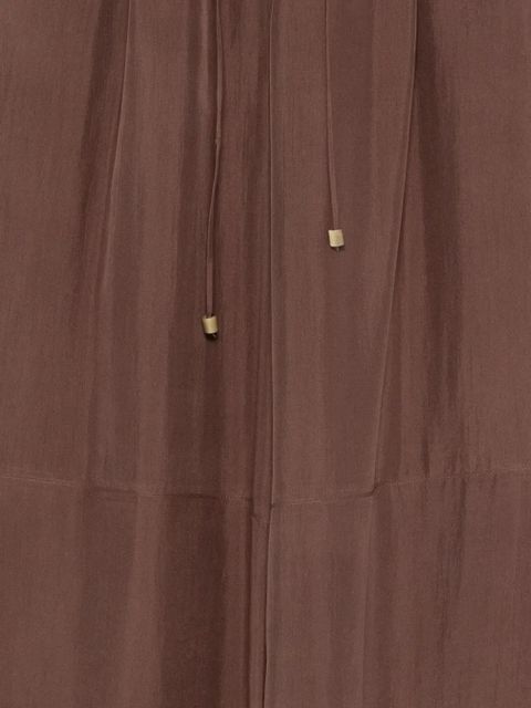 Alysi drawstring straight trousers - Brown