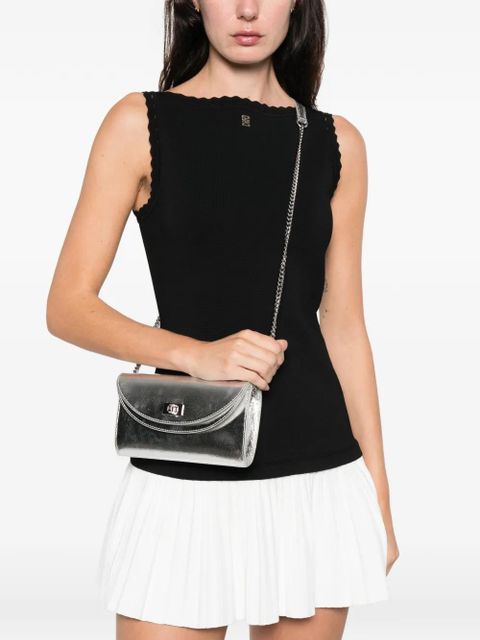 SANDRO small turn-lock chain-strap cross body bag - Silver - zdjęcie produktu nr 2