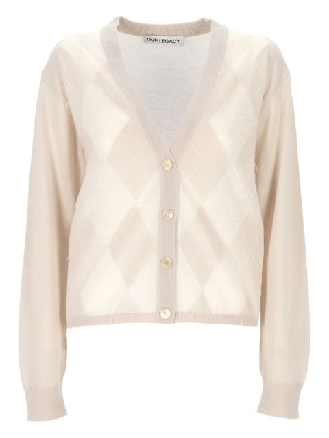 OUR LEGACY Ivy cardigan - Neutrals - zdjęcie produktu nr 1