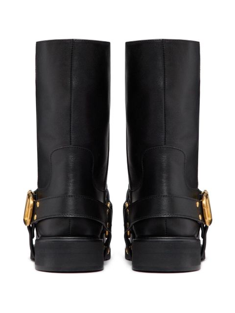 Valentino Garavani 30mm VLogo The Bold Edition ankle boots - Black