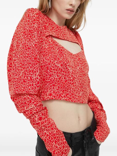 ROTATE BIRGER CHRISTENSEN long-sleeves top - Red