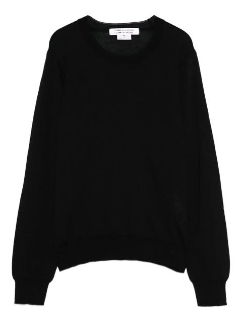 Comme Des Garçons round-neck long-sleeve sweater - Black - zdjęcie produktu nr 1