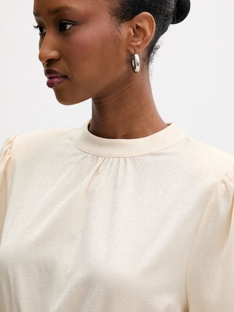 Silvian Heach sukienka FAYIUM kolor beżowy mini rozkloszowana GPA25322VE